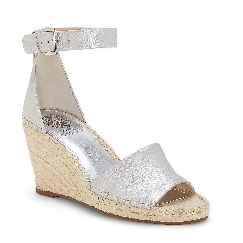 Women's Silver Wedge Sandals